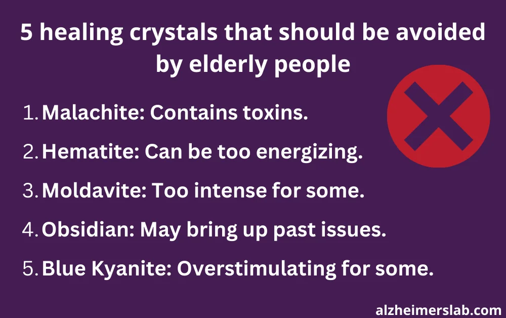 5 healing crystals that should be avoided by elderly people