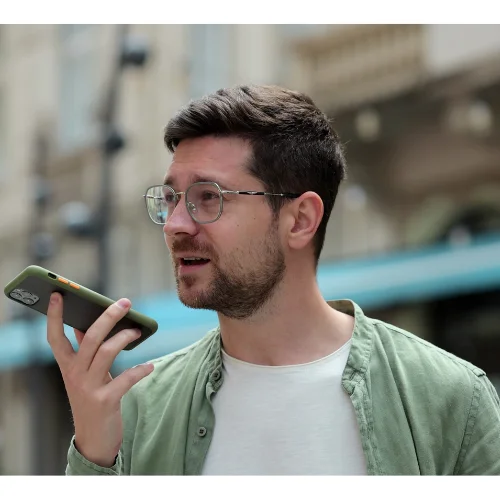 person using a phone
