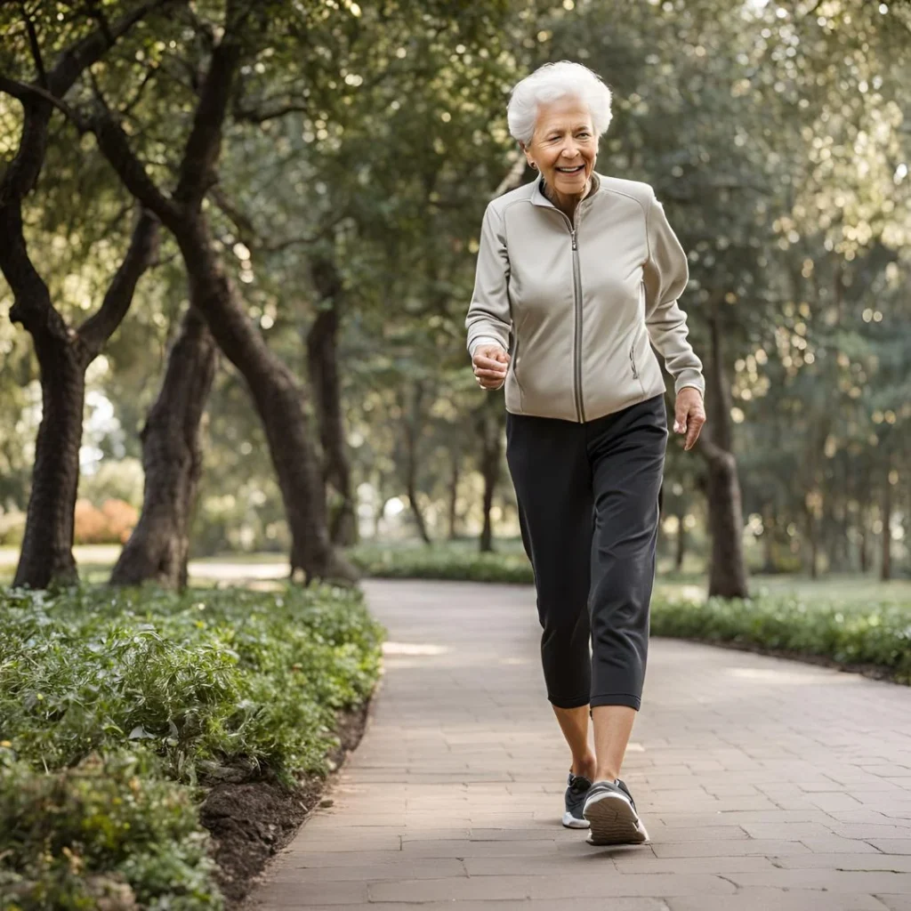 old woman walking shoes