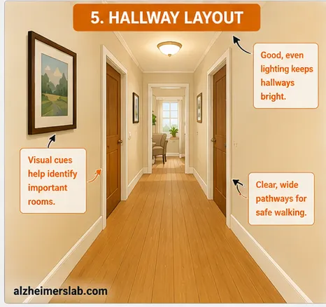 5 Hallway layout
