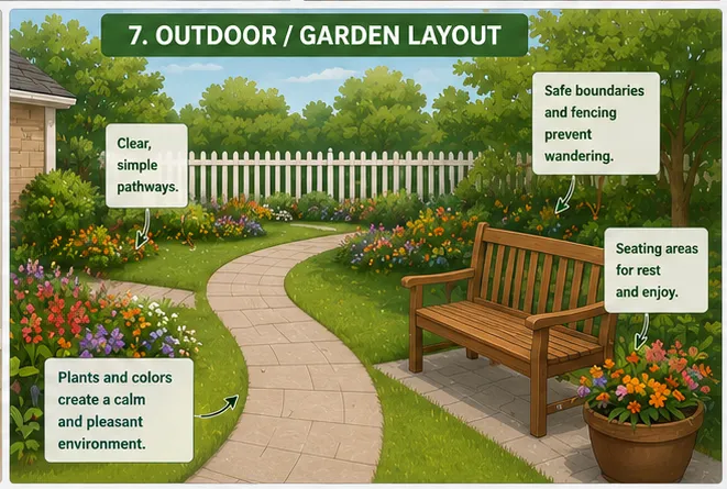 7 Outdoor Garden layout