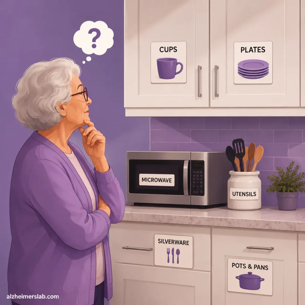 Contemplative moments in a thoughtfully organized kitchen